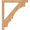 Ekena Millwork Balboa Block Smooth Bracket w/ Offset Brace, Western Red Cedar, 5 1/2"W x 42"D x 48"H BKT0604X42X48BOA05SWR - alternate 4